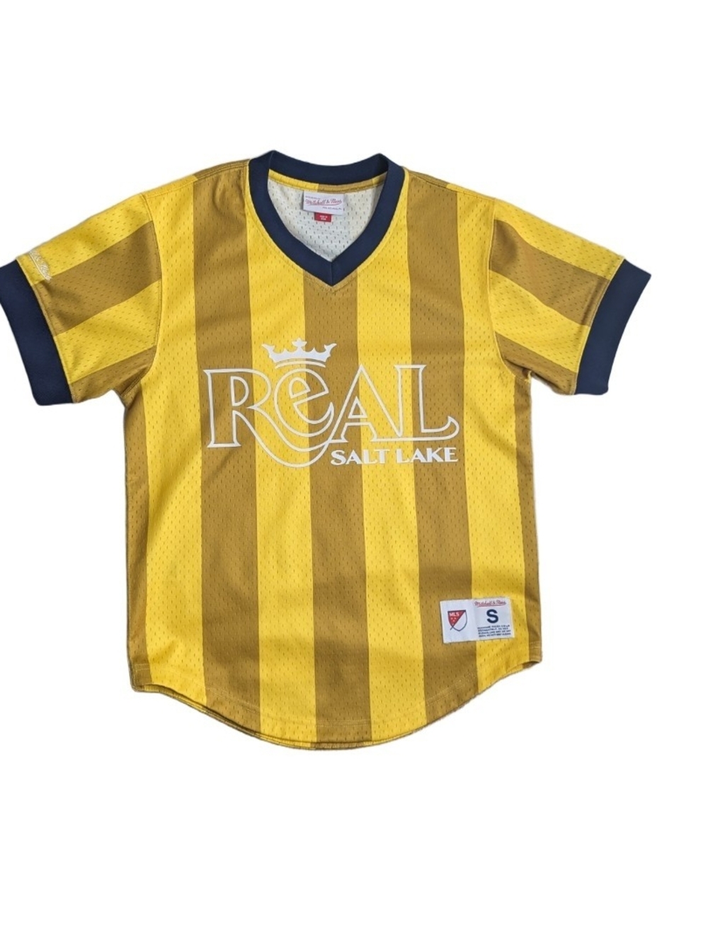 Mitchell & Ness MLS Real Salt Lake V Neck Jersey Soccer Size Small